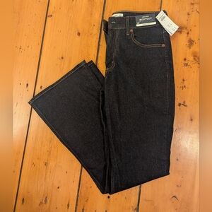 Abercrombie & Fitch Women's High Rise Jeans - Dark Blue